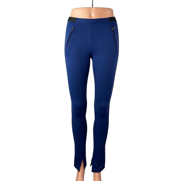 BCBGMaxAzria Pants - BCBGMaxazria Sissy Women's Blue Zip Pocket Slit Skinny Leggings Pants Size S